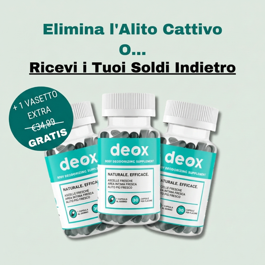 Deox™ – Formula per neutralizzare i cattivi odori