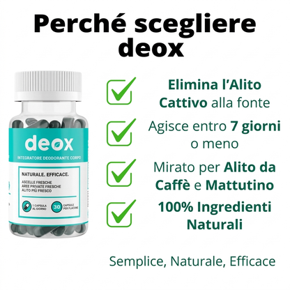 Deox™ – Formula per neutralizzare i cattivi odori